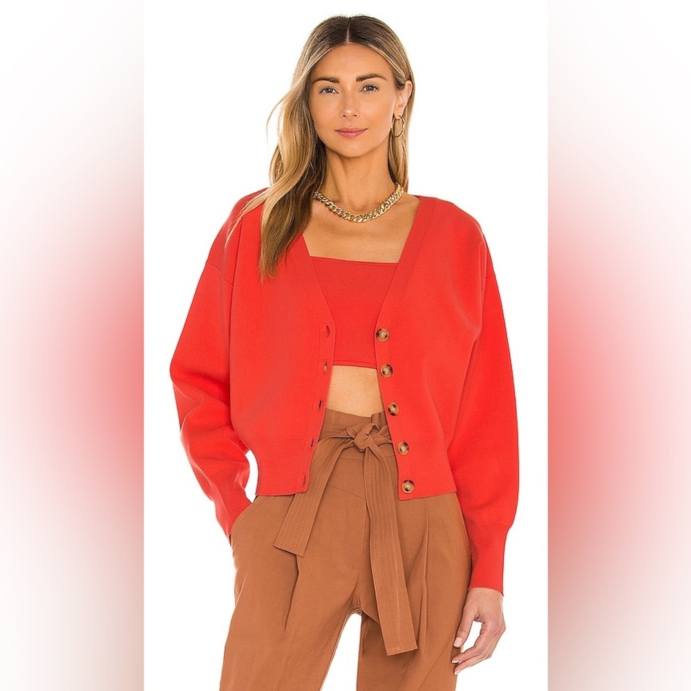 A.L.C. Peters II Cardigan in Persimmon